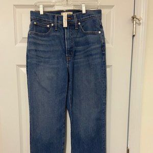 NWT! Madewell The Perfect High Waist Straight Leg Jeans (Mayfield Wash) Size 28